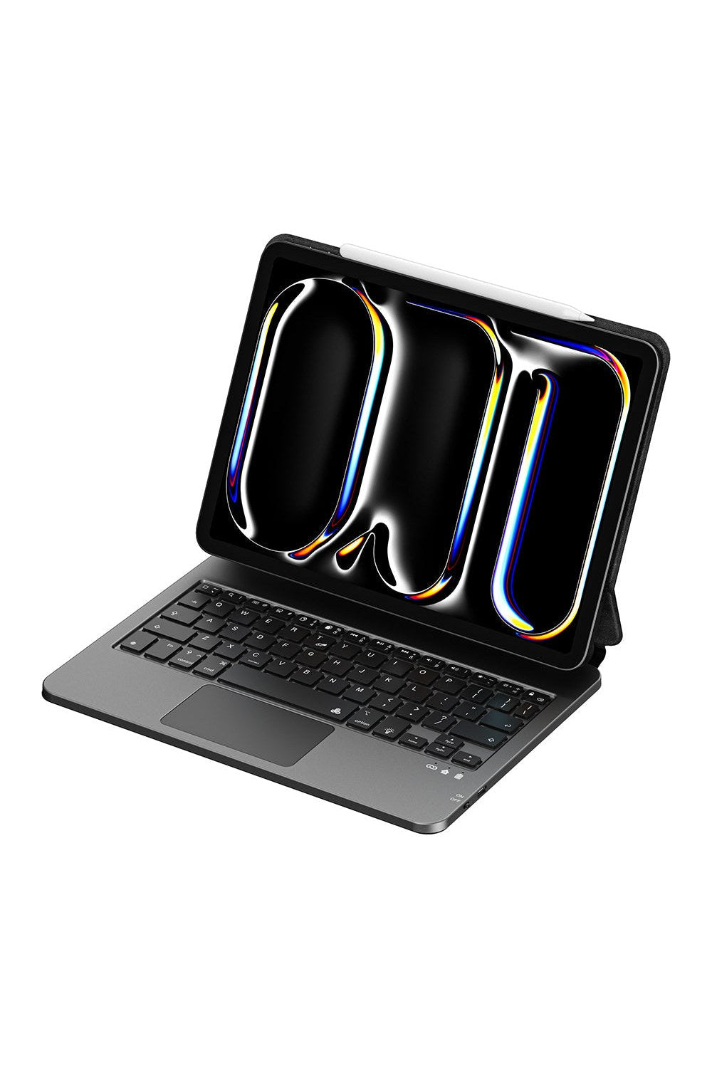 Ipad Pro Uyumlu Mk-003 Gizli Kalem Bölmeli Klavyeli Kılıf - 0
