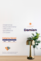 Damien Masa Lambası (Manyetik Şarj Kasetli) - 8