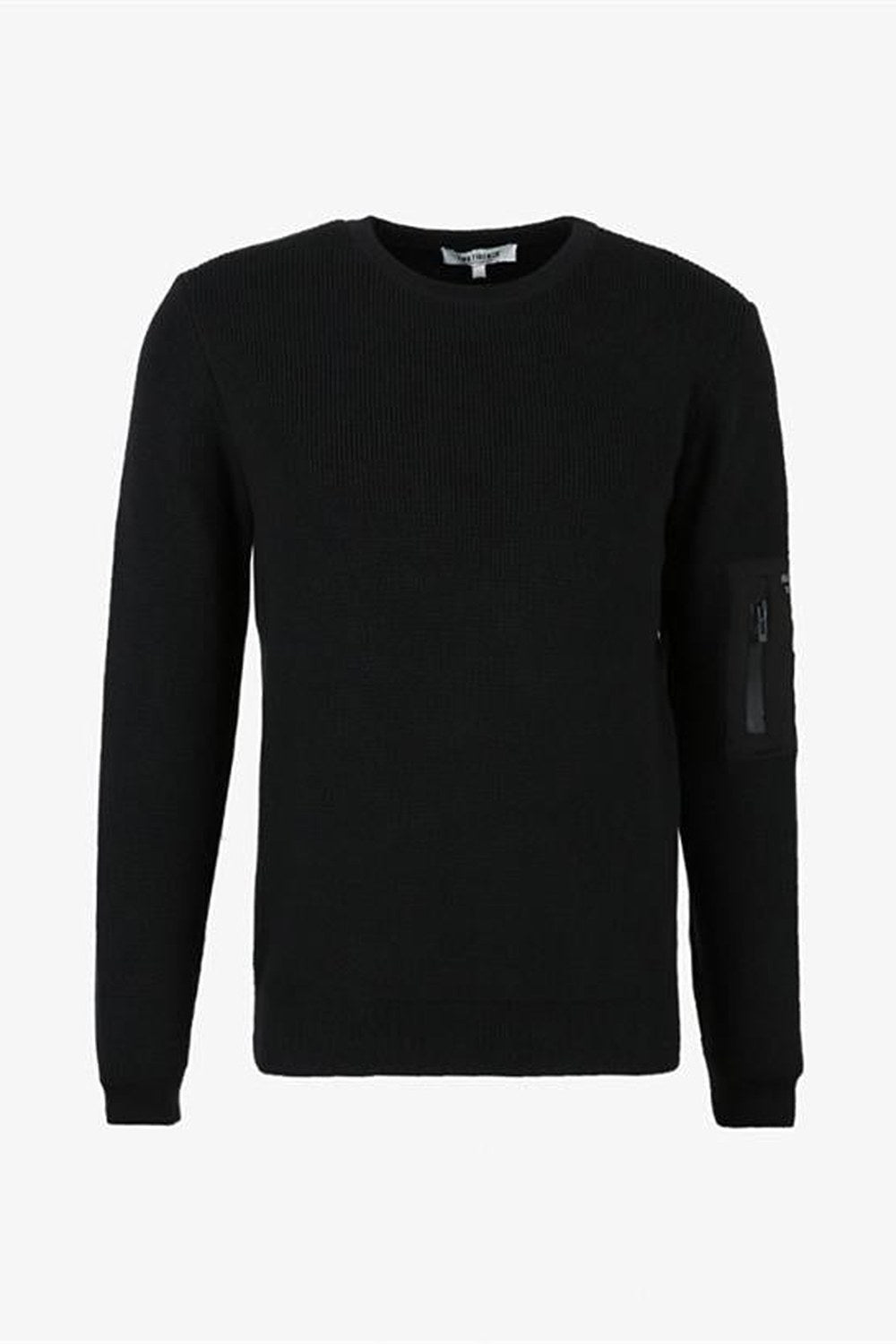 Bisiklet Yaka Cep Detaylı Slim Fit Erkek Kazak - 0