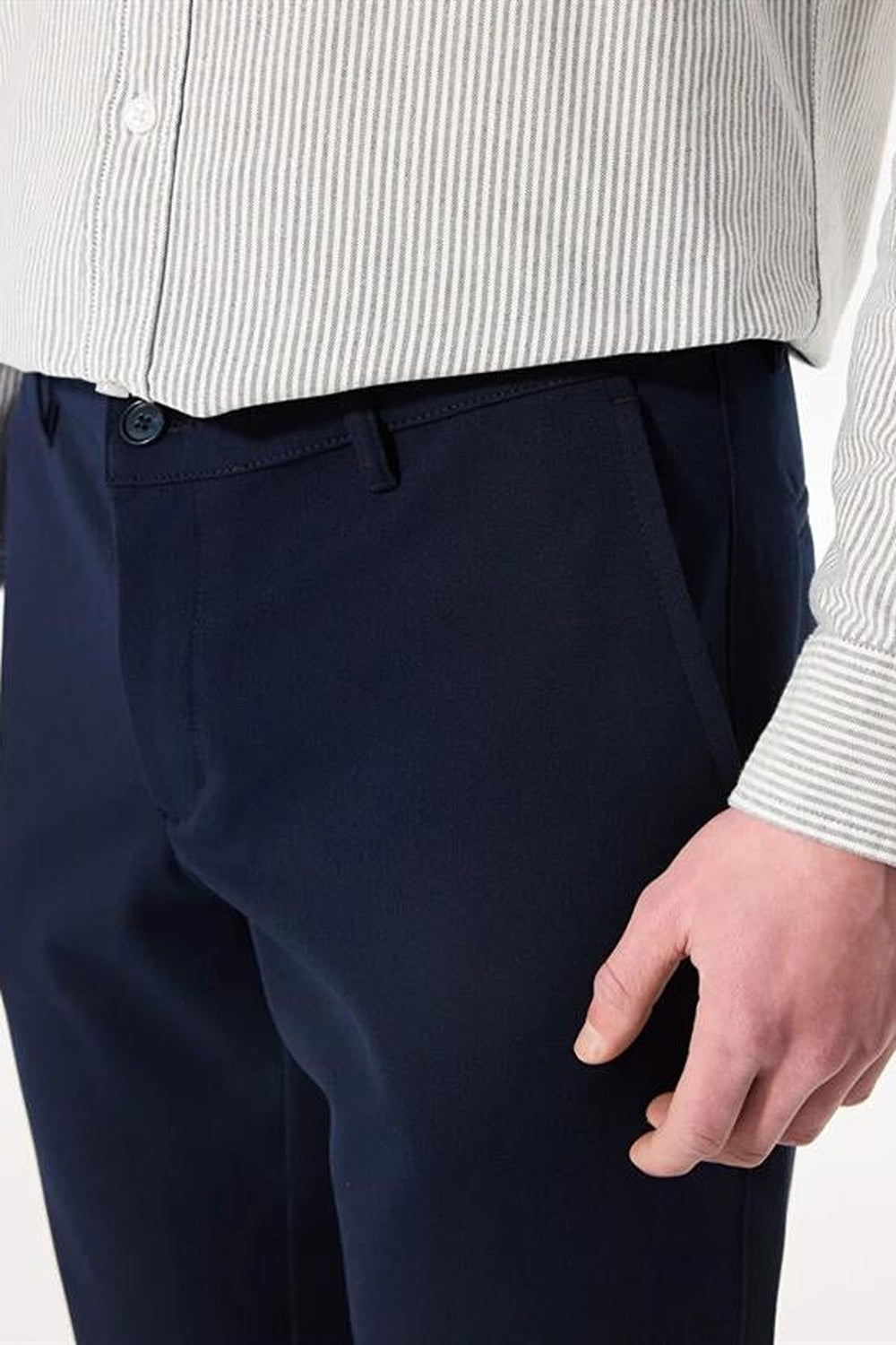 Normal Bel Kemer Detaylı Jogger Erkek Pantolon - 0