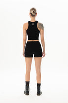 Kaşkorse Siyah Crop Top - 5