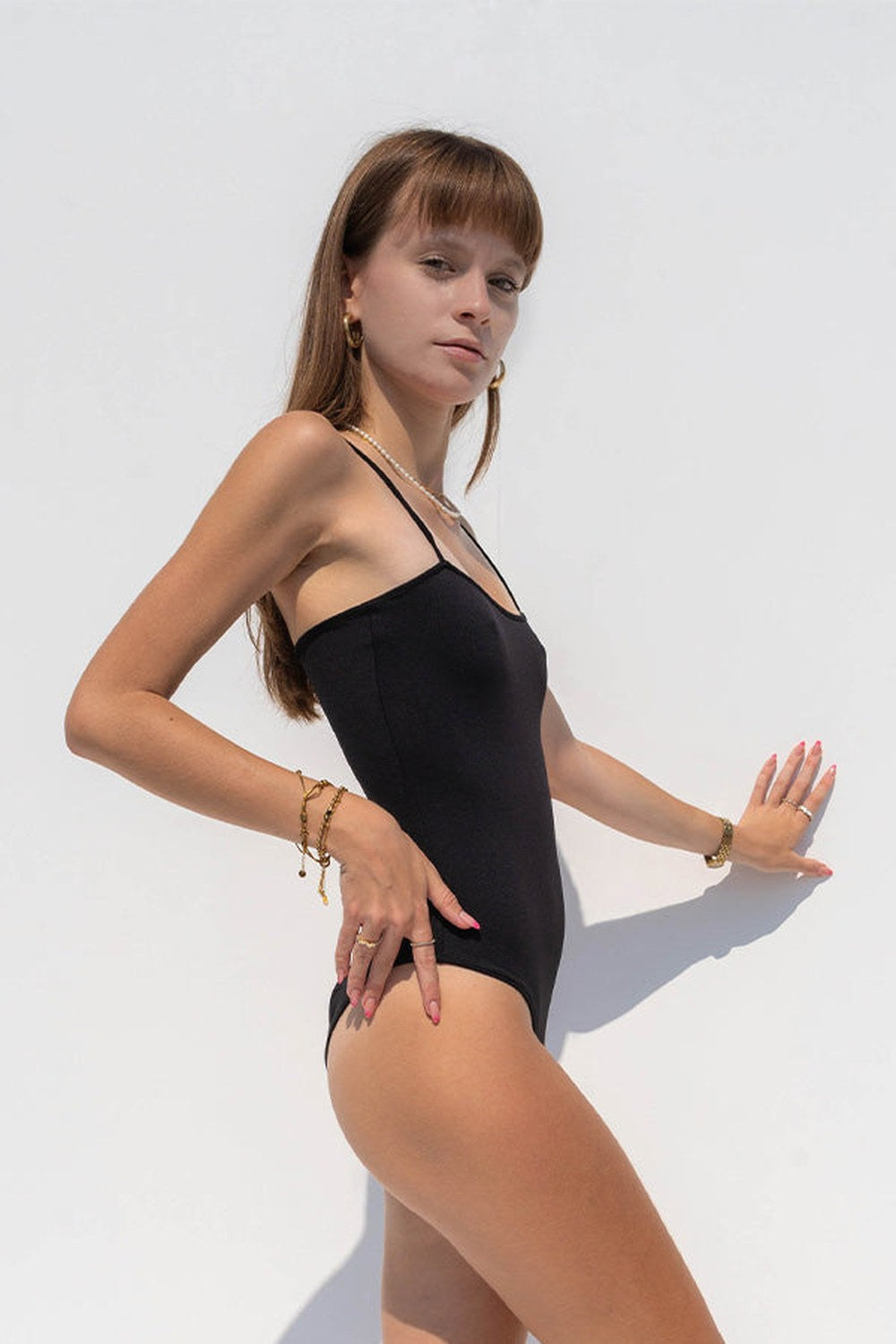 Straplez İpli Bodysuit - 1