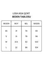 Lera Yüksek Bel Dokuma Kısa Şort, Siyah - 2
