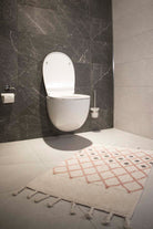 Neveda Tekli Banyo Paspası %100 Pamuk 60x90 Pembe - 1