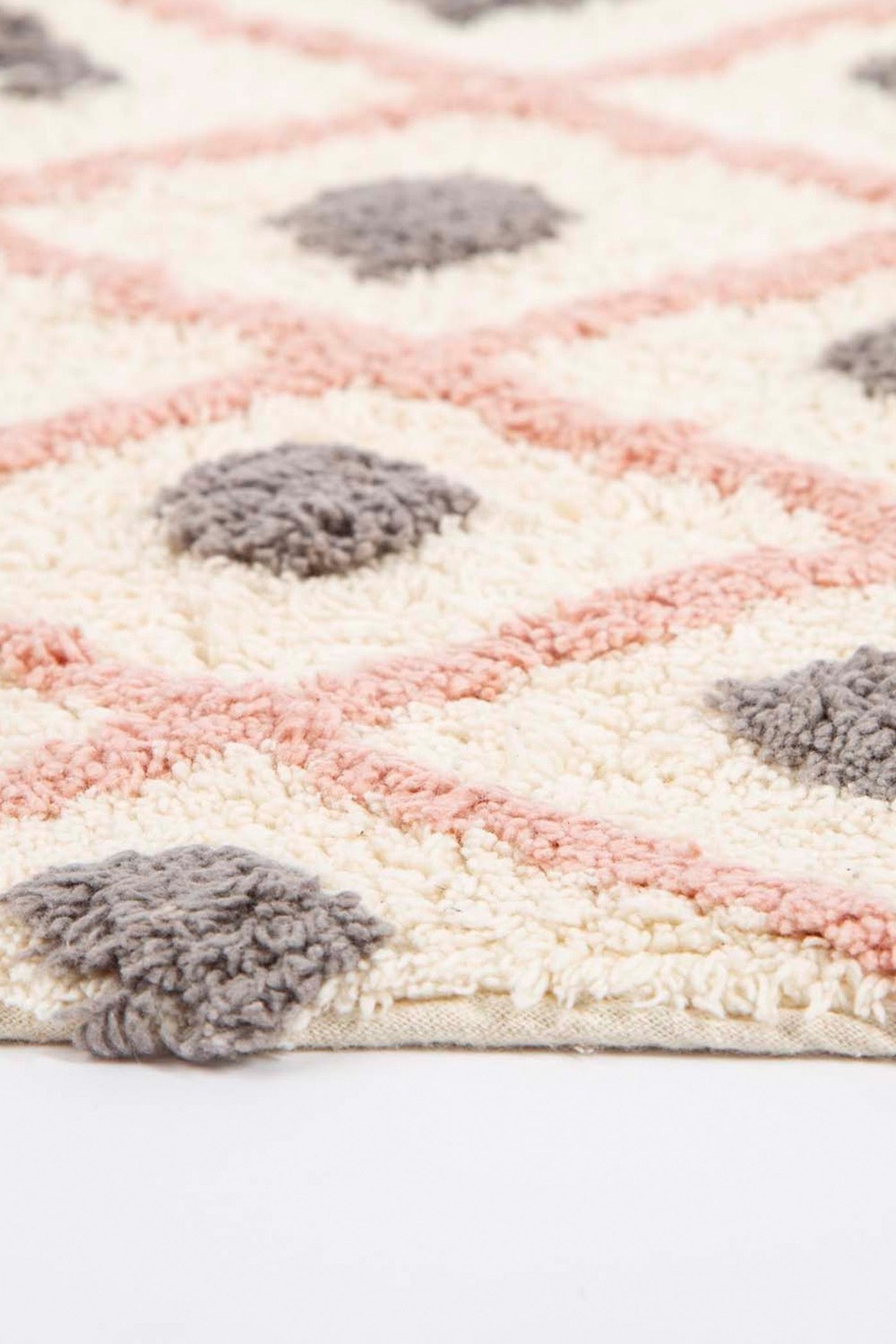 Neveda Tekli Banyo Paspası %100 Pamuk 60x90 Pembe - 5