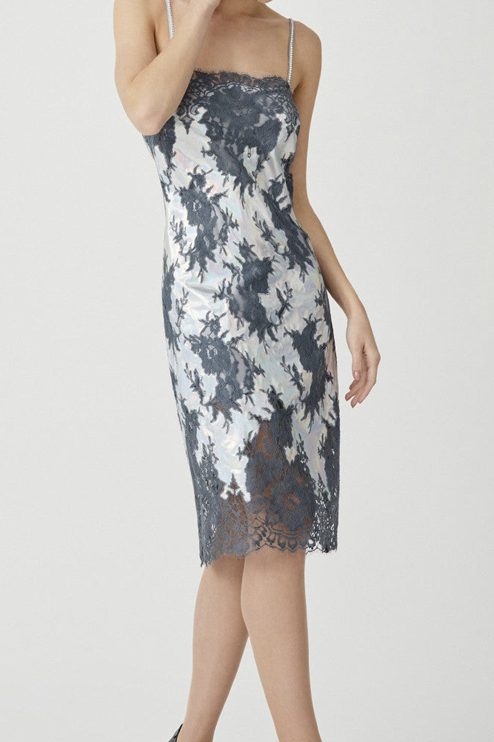 Coco Metal Dress Gray - 1