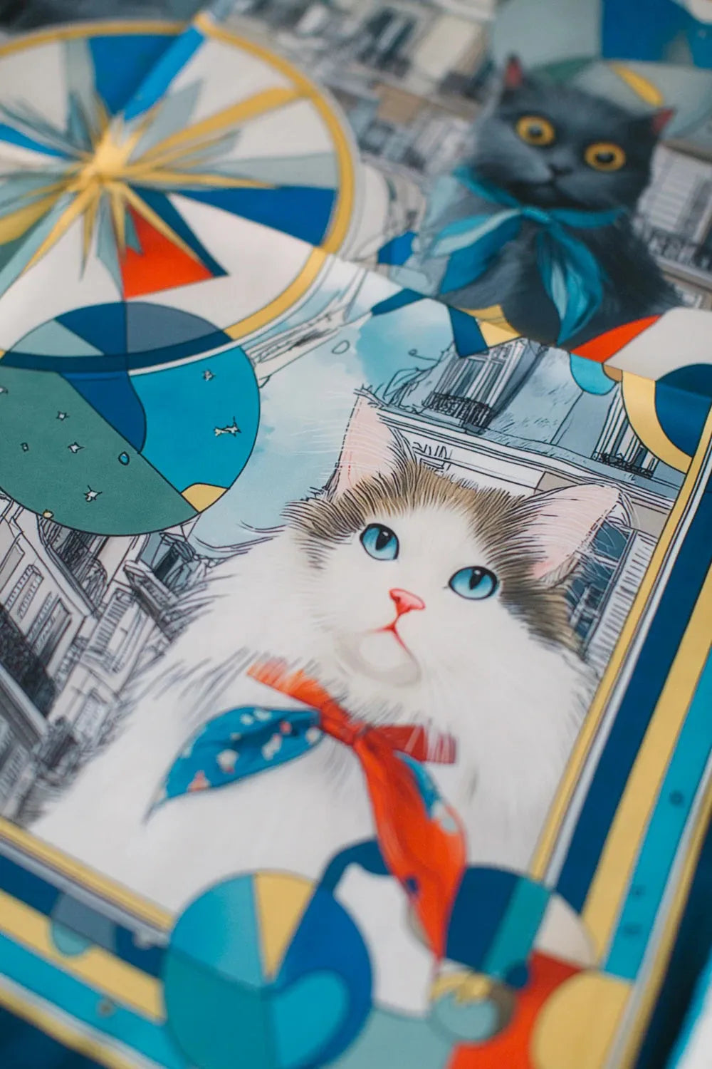 Le Cirque Des Chats İpek Fular - 1