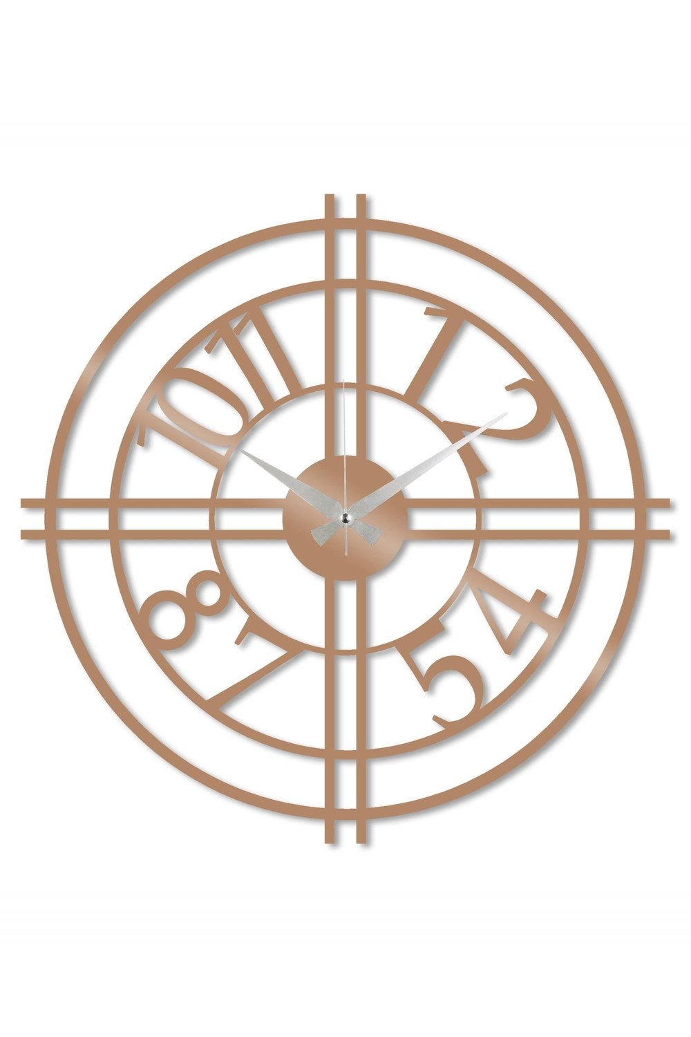Watch-033-B Dekoratif Metal Duvar Saati - 1