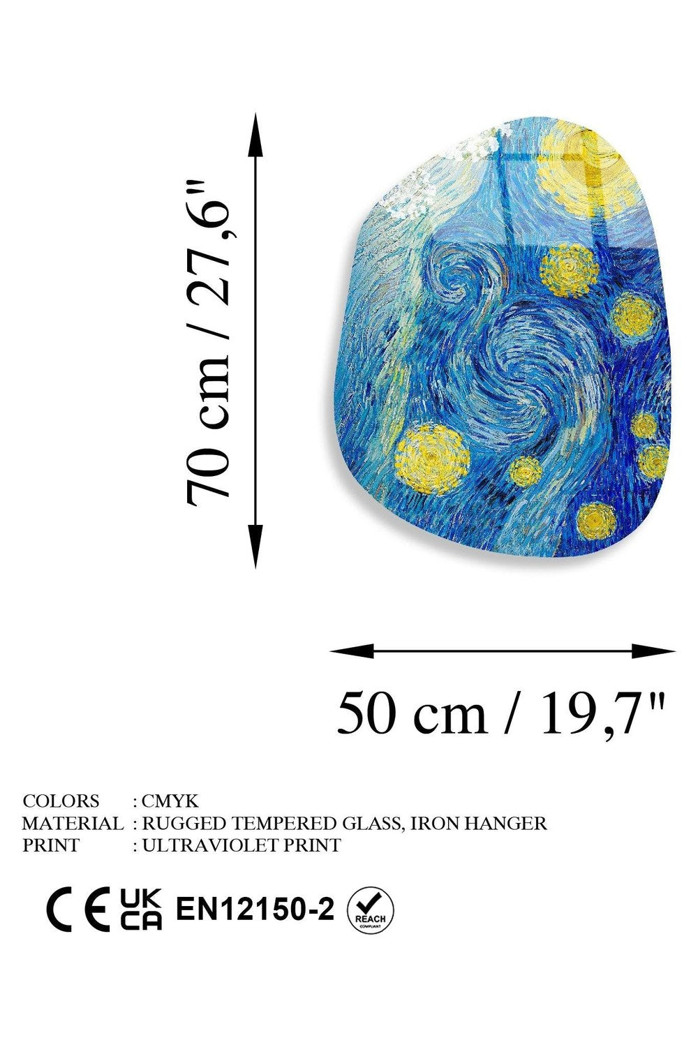 Uv-1091 Baskılı Cam Amorf Duvar Tablosu - 5