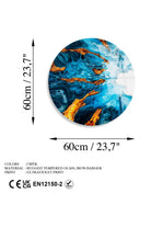 Uv-1130 Baskılı Cam Yuvarlak Duvar Tablosu - 5