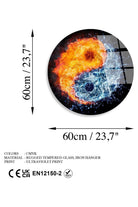 Uv-1122 Baskılı Cam Yuvarlak Duvar Tablosu - 5