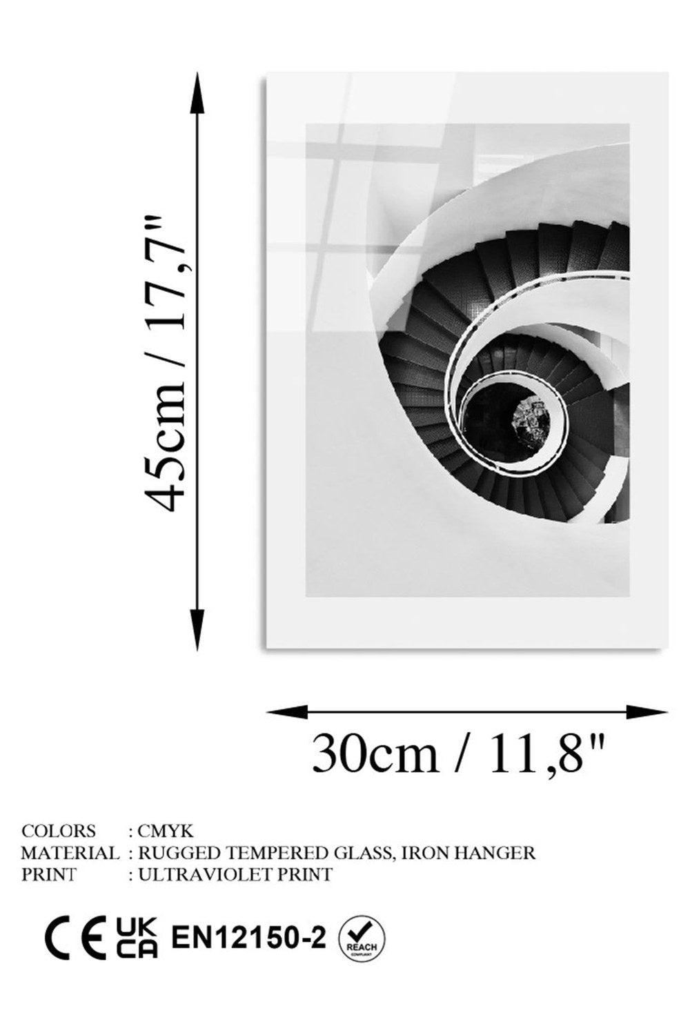 Uv-981 Baskılı Cam Dikdörtgen Duvar Tablosu - 6
