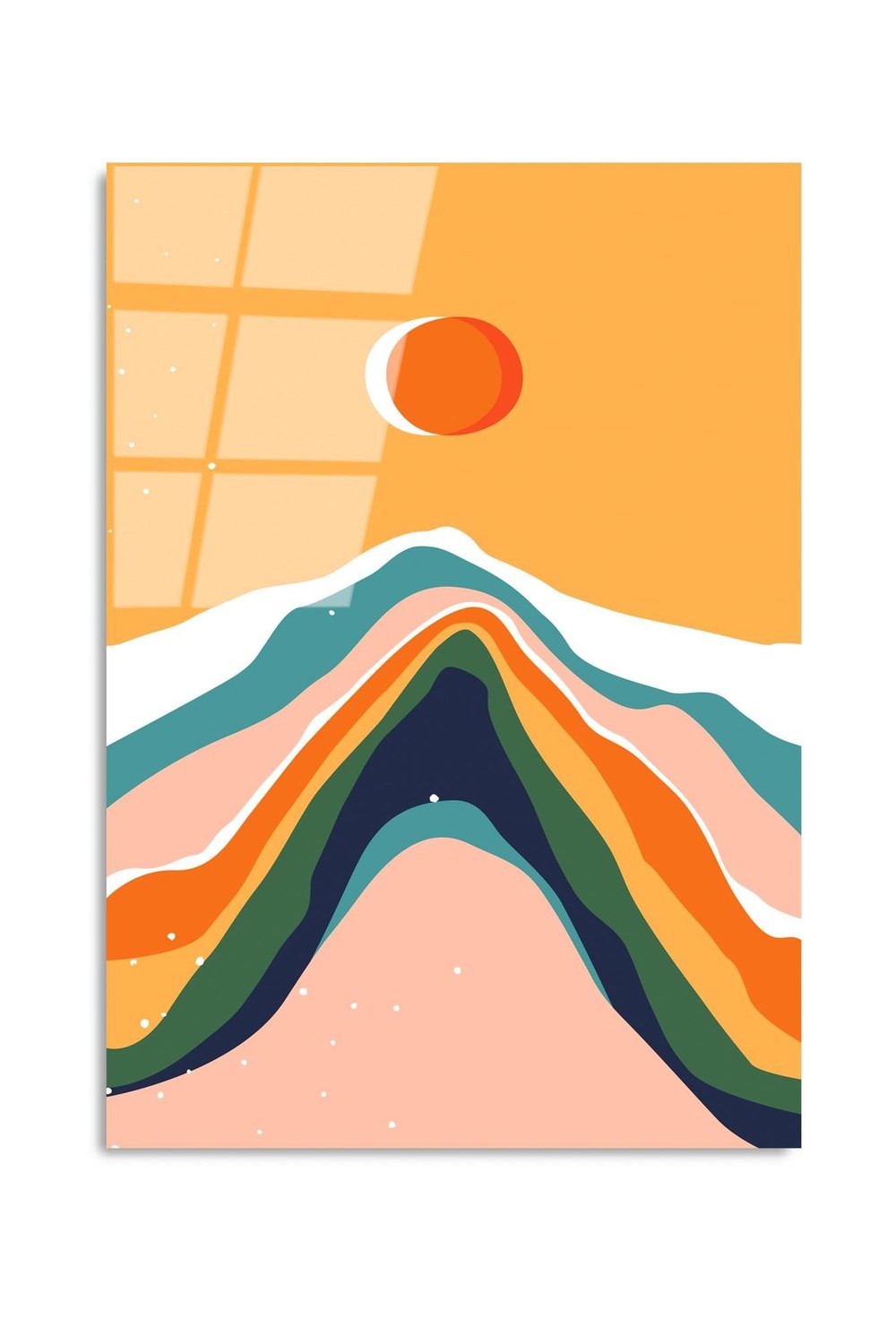 Uv-914 Baskılı Cam Dikdörtgen Duvar Tablosu - 5