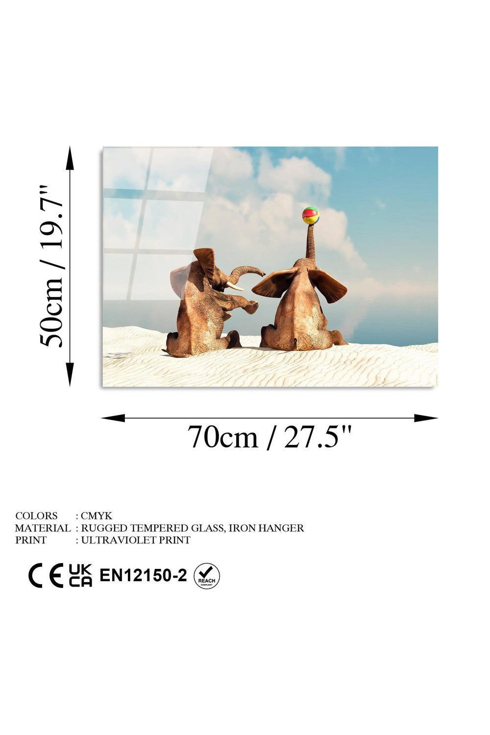 Uv-456 Baskılı Cam Dikdörtgen Duvar Tablosu - 7