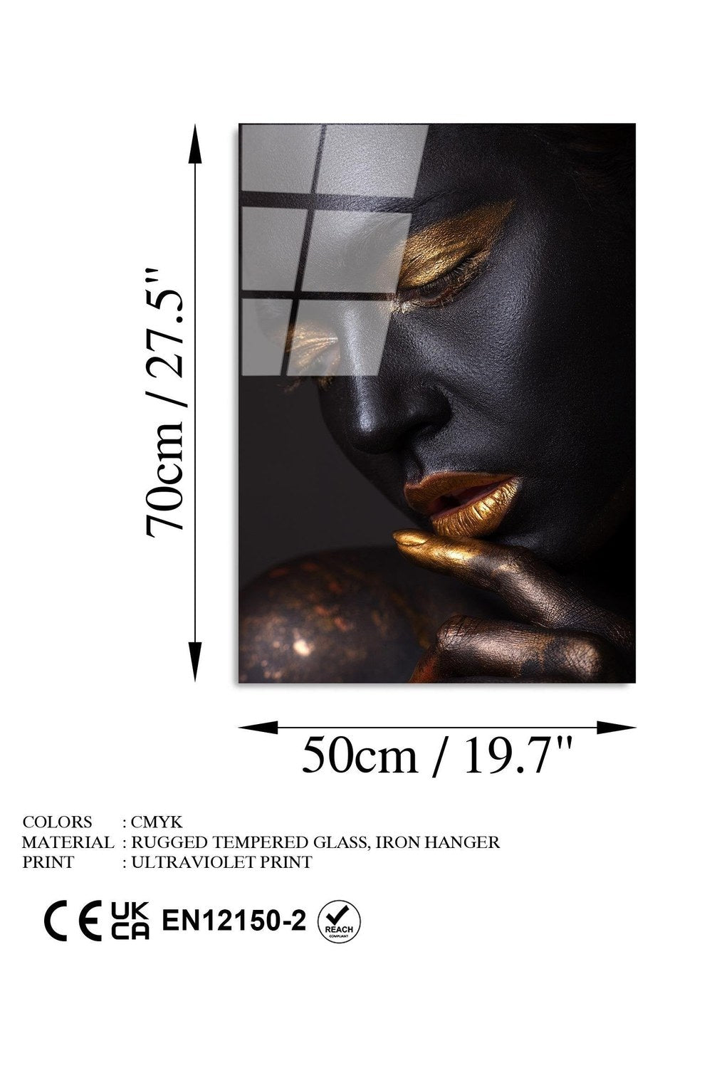 Uv-433 Baskılı Cam Dikdörtgen Duvar Tablosu - 7