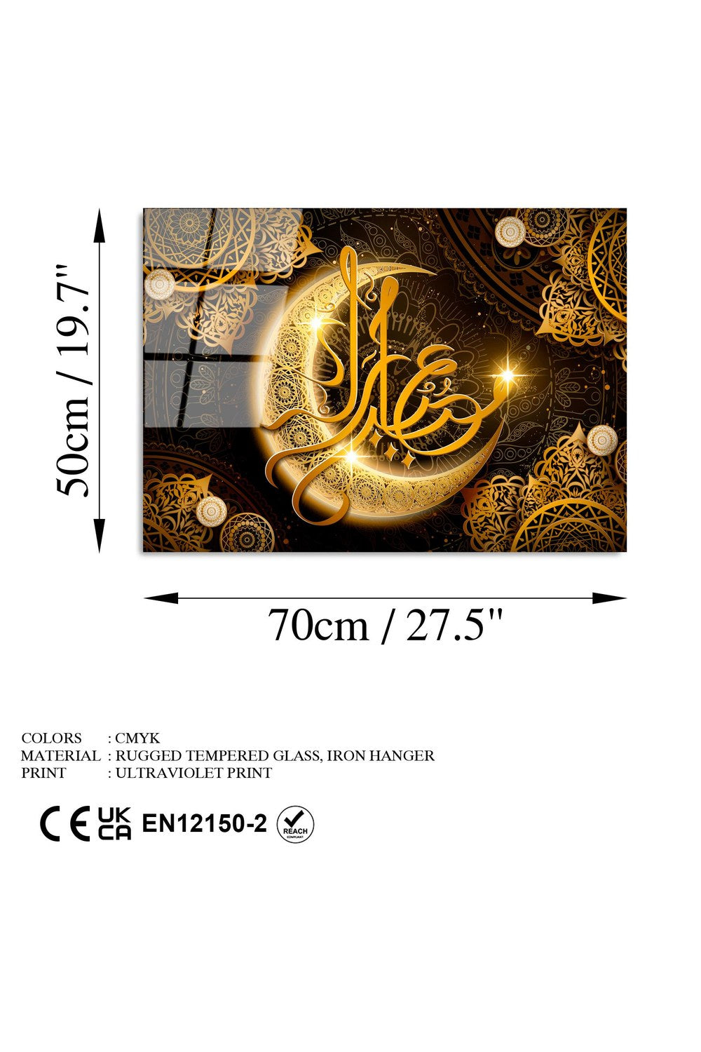 Uv-427 Baskılı Cam Dikdörtgen Duvar Tablosu - 7