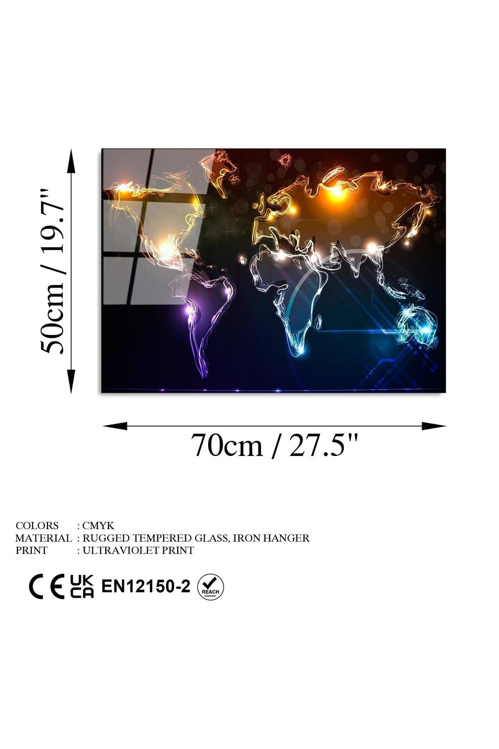 Uv-357 Baskılı Cam Dikdörtgen Duvar Tablosu - 7