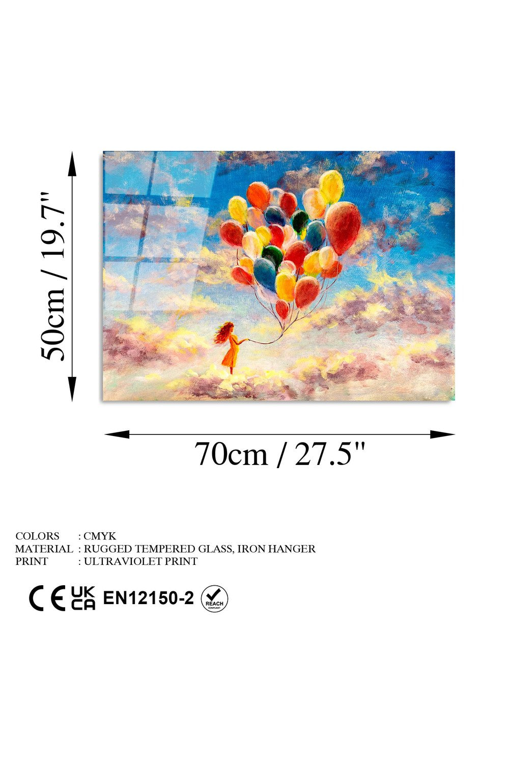 Uv-348 Baskılı Cam Dikdörtgen Duvar Tablosu - 7