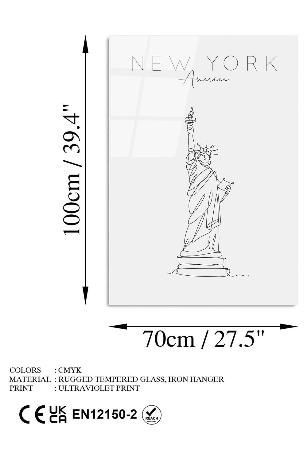 Uv-256 Baskılı Cam Dikdörtgen Duvar Tablosu - 7