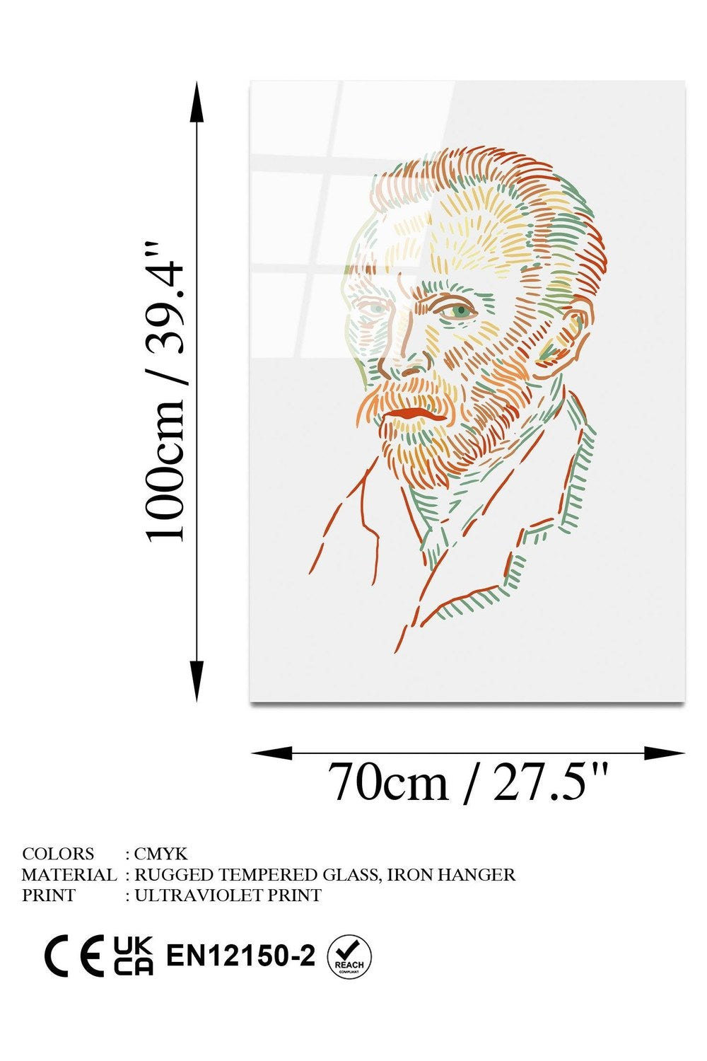 Uv-182 Baskılı Cam Dikdörtgen Duvar Tablosu - 7