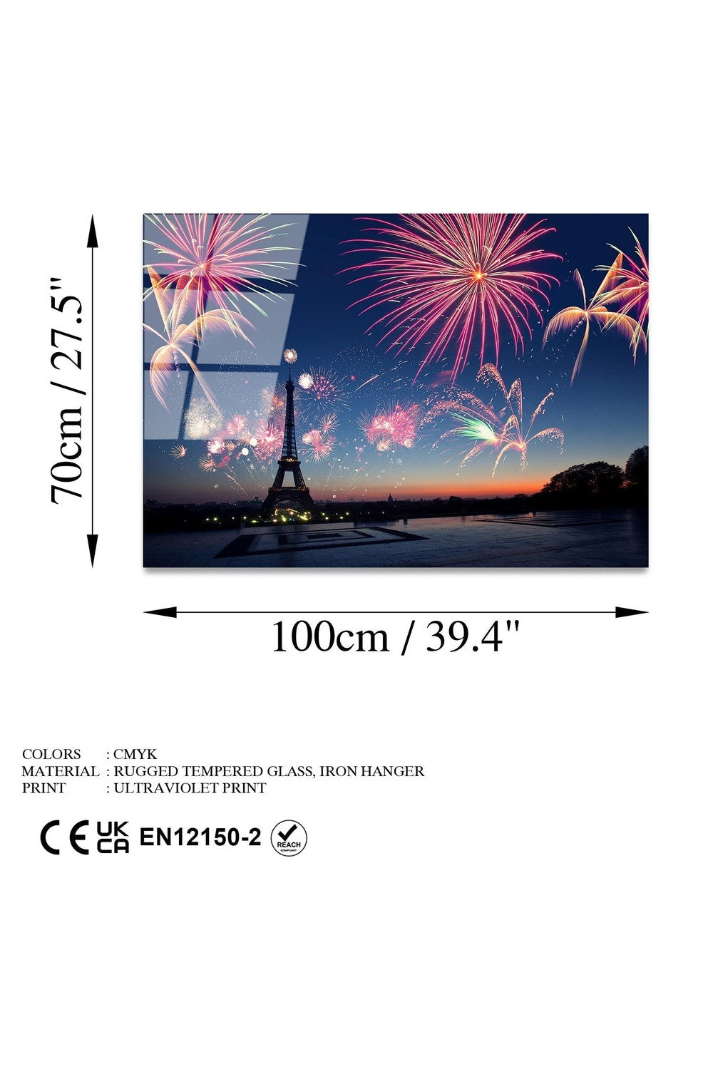 Uv-175 Baskılı Cam Dikdörtgen Duvar Tablosu - 7