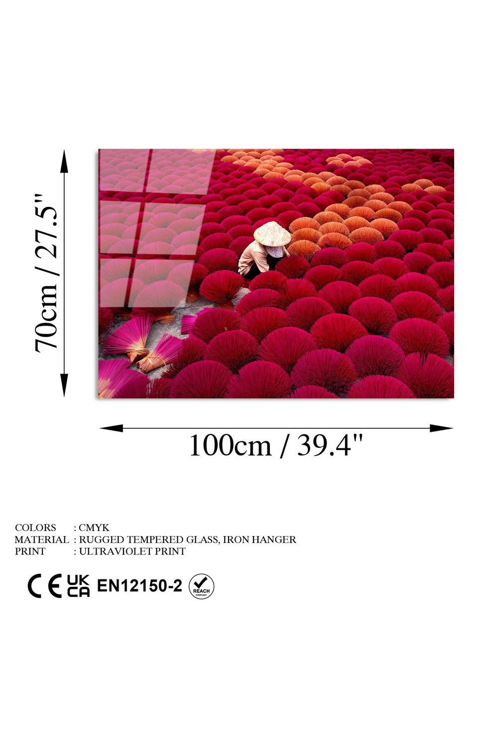 Uv-130 Baskılı Cam Dikdörtgen Duvar Tablosu - 7