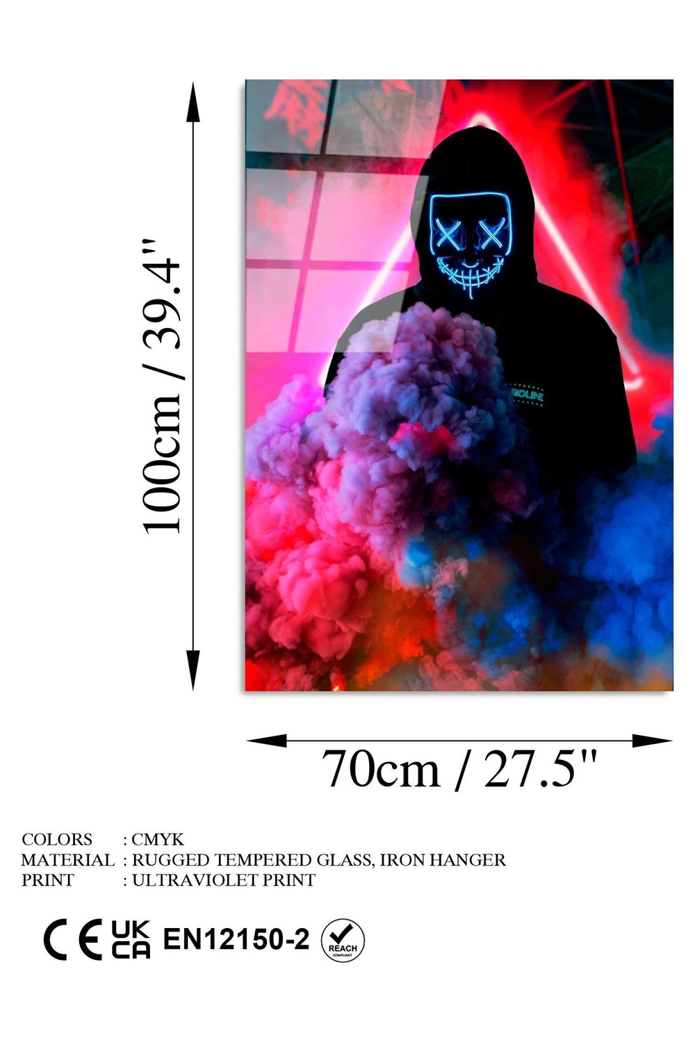 Uv-080 Baskılı Cam Dikdörtgen Duvar Tablosu - 7