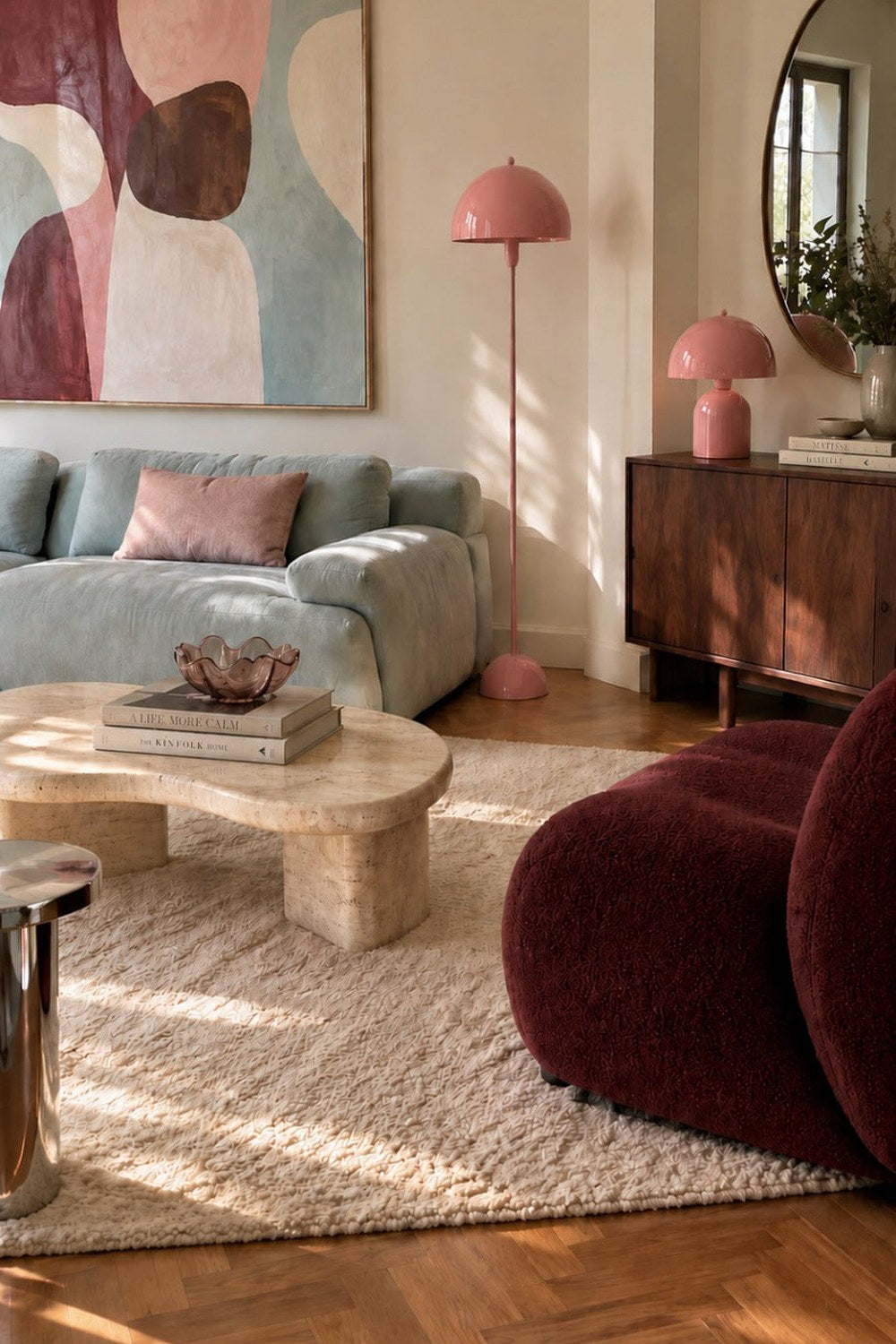 Soho Soft Pembe Metal Lambader - 1