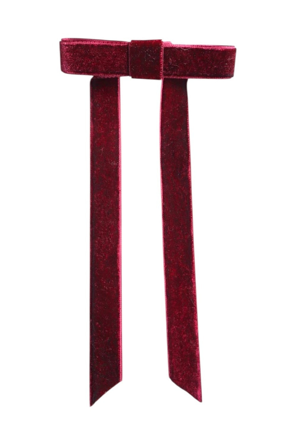 Bordo Kadife Fiyonk Toka - 0