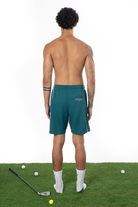 Erkek Oversize Jersey Kumaş Fm Icon Detaylı Golf Şort - Yeşil - 2