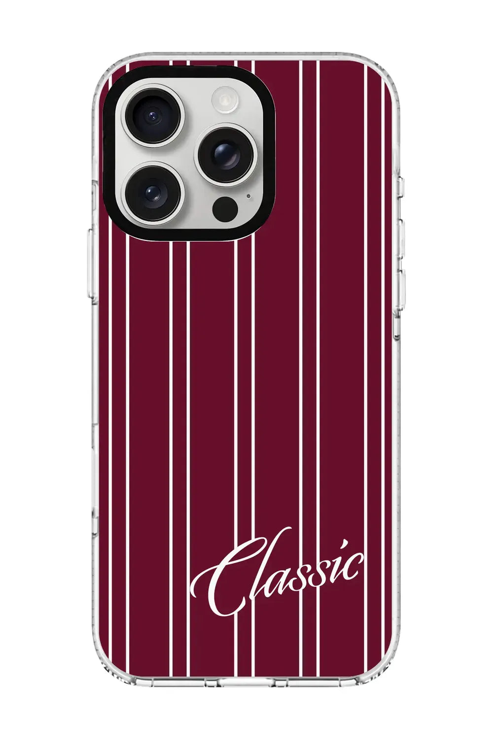 Classic Stripe Clear Magsafe Kılıf, Iphone 16 Pro - 0