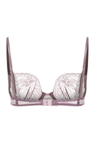 Lilly Luxury Pembe Fransız Dantel Balenli Sutyen - 1