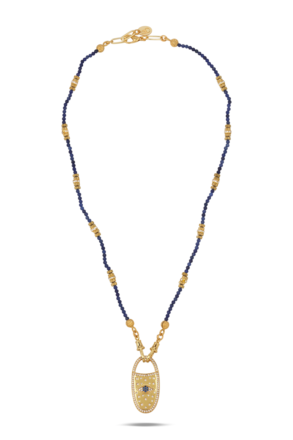 Midnight Lapis Evil Eye Necklace - 0
