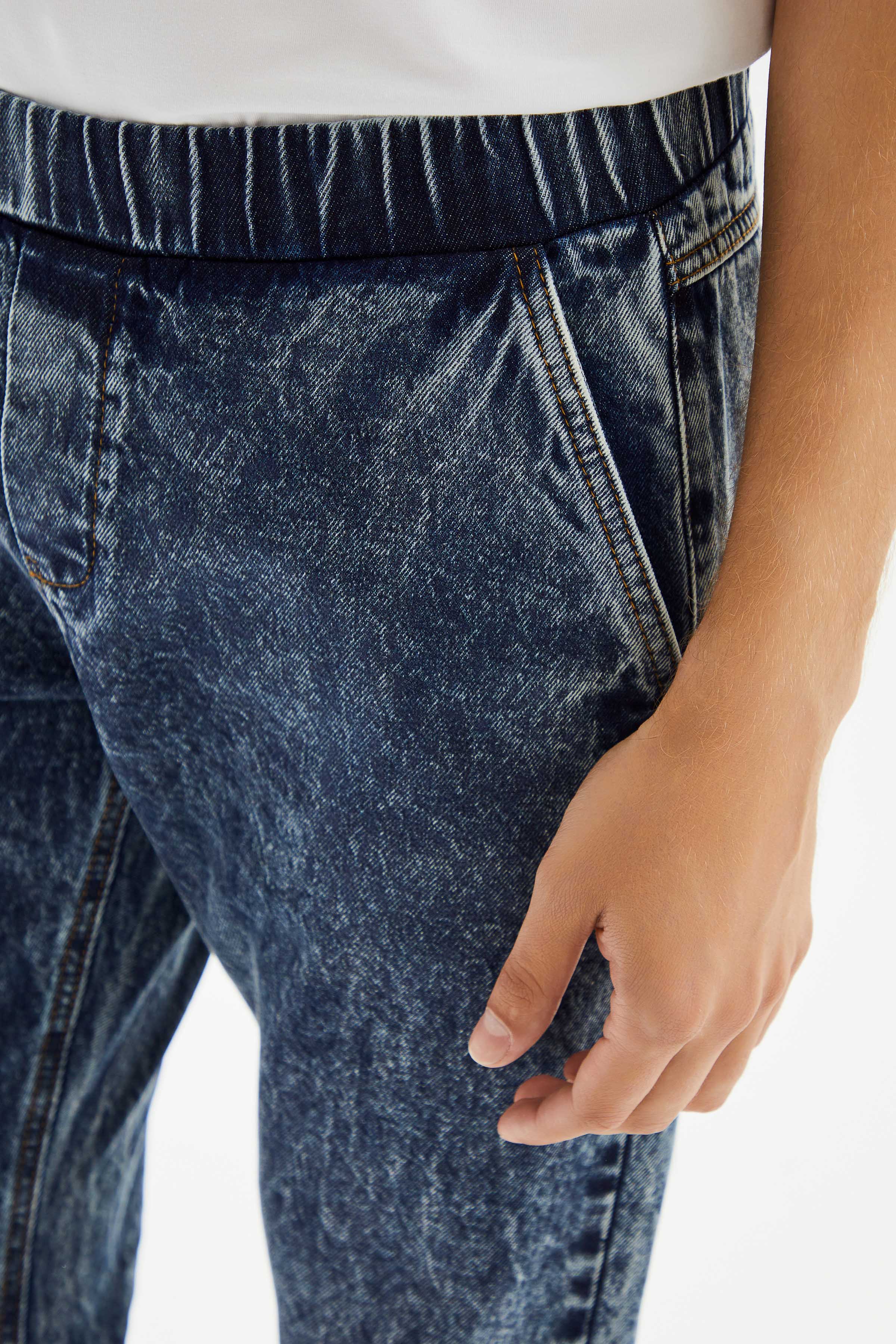 2be4A-Erkek Jogger Denim Pantolon-5-milagron.live