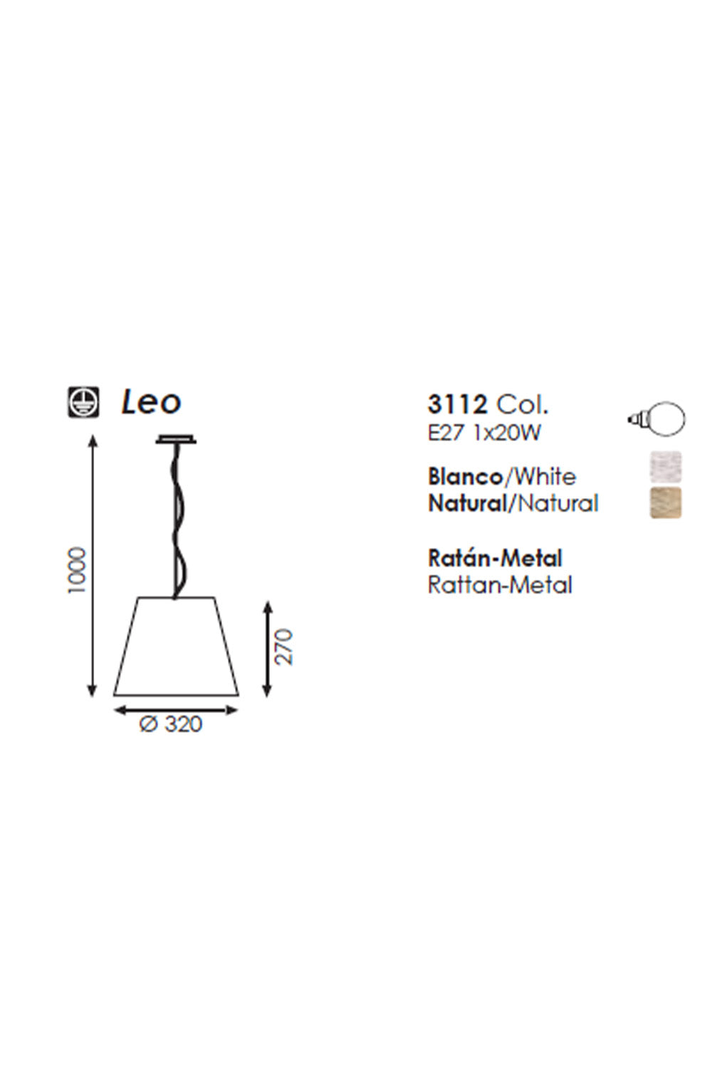 A.c.b Iluminacion-Leo Sarkit 1l White-Dekoratif Aydınlatma-4-milagron.live