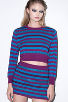 Ace Nayman-Luna Knitted Rhinestone Skirt-Etek-2-milagron.live