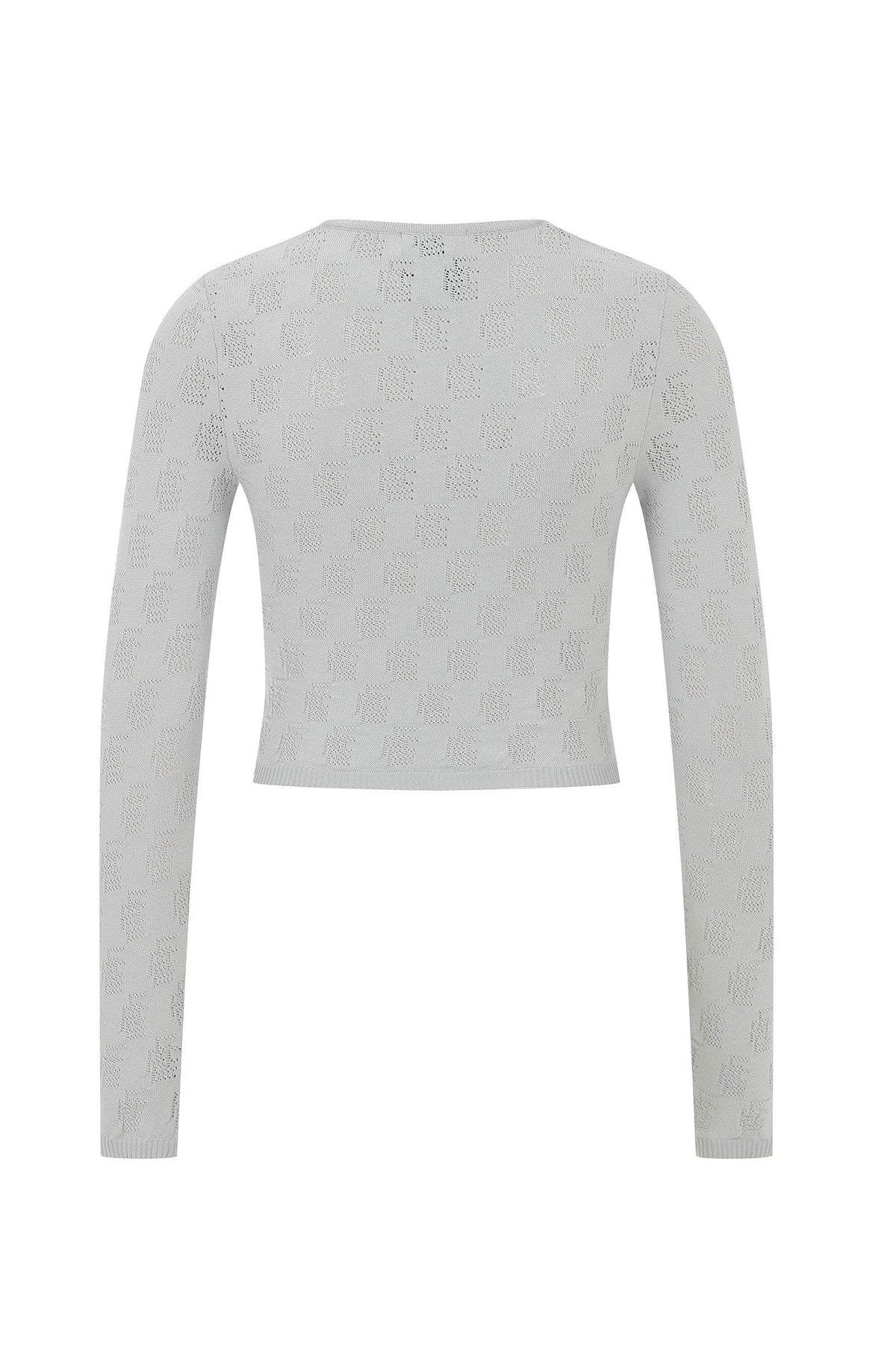 Ace Nayman-Silvia Monogram Knitted Top-Top-3-milagron.live