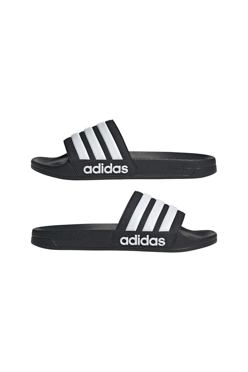 Adidas-Adilette Shower Core Black/White-Sandalet & Terlik-9-milagron.live