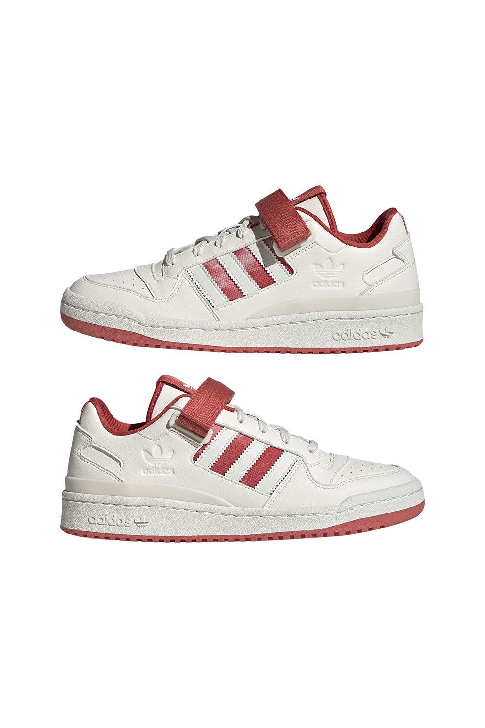 Adidas-Forum Low Chalk White/Crew Red-Sneakers-9-milagron.live