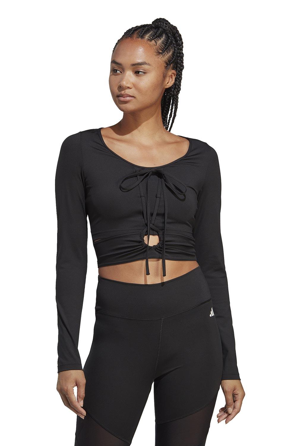 Adidas-Training Dance Long Sleeve Tee-Spor Üstü-1-milagron.live