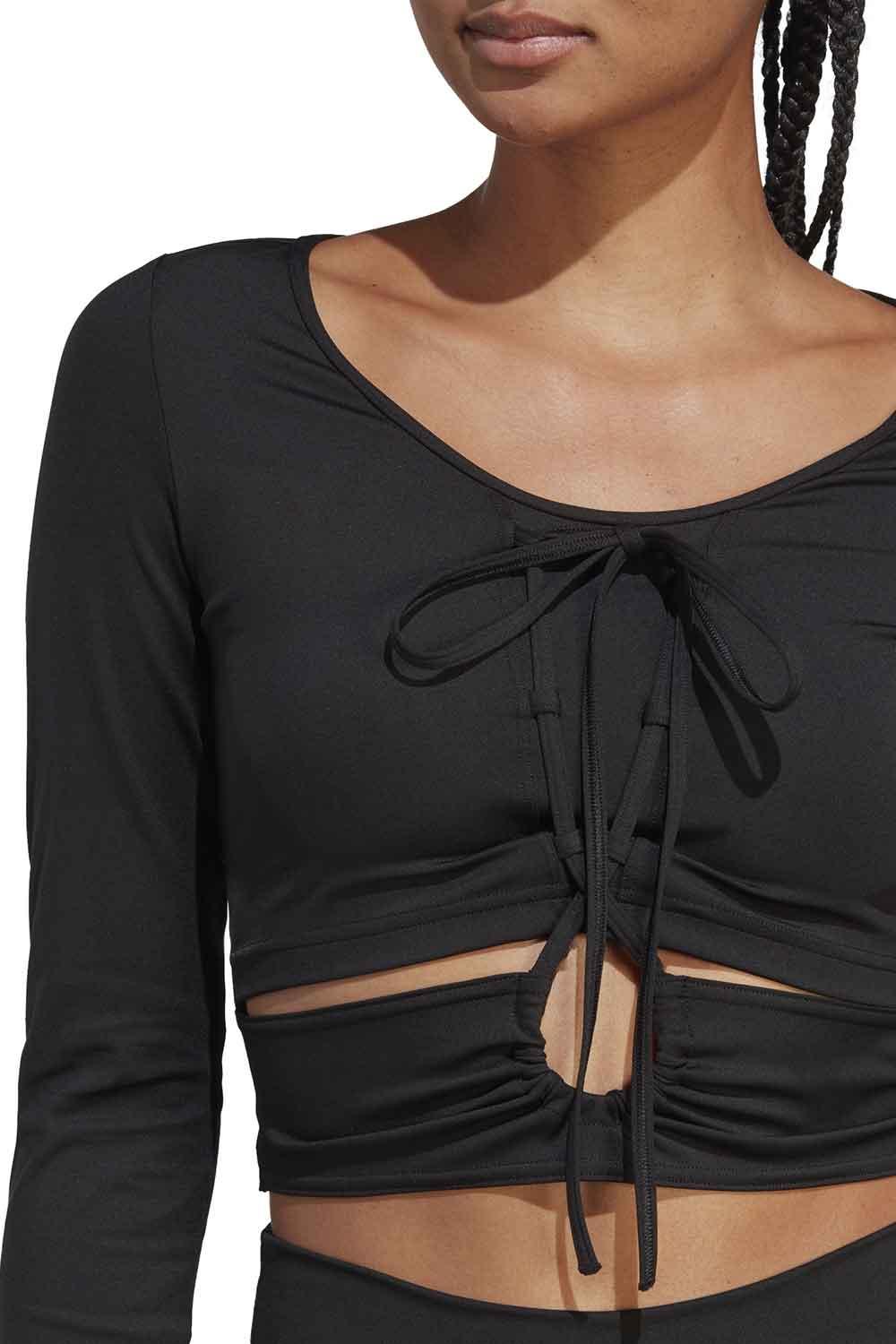 Adidas-Training Dance Long Sleeve Tee-Spor Üstü-5-milagron.live