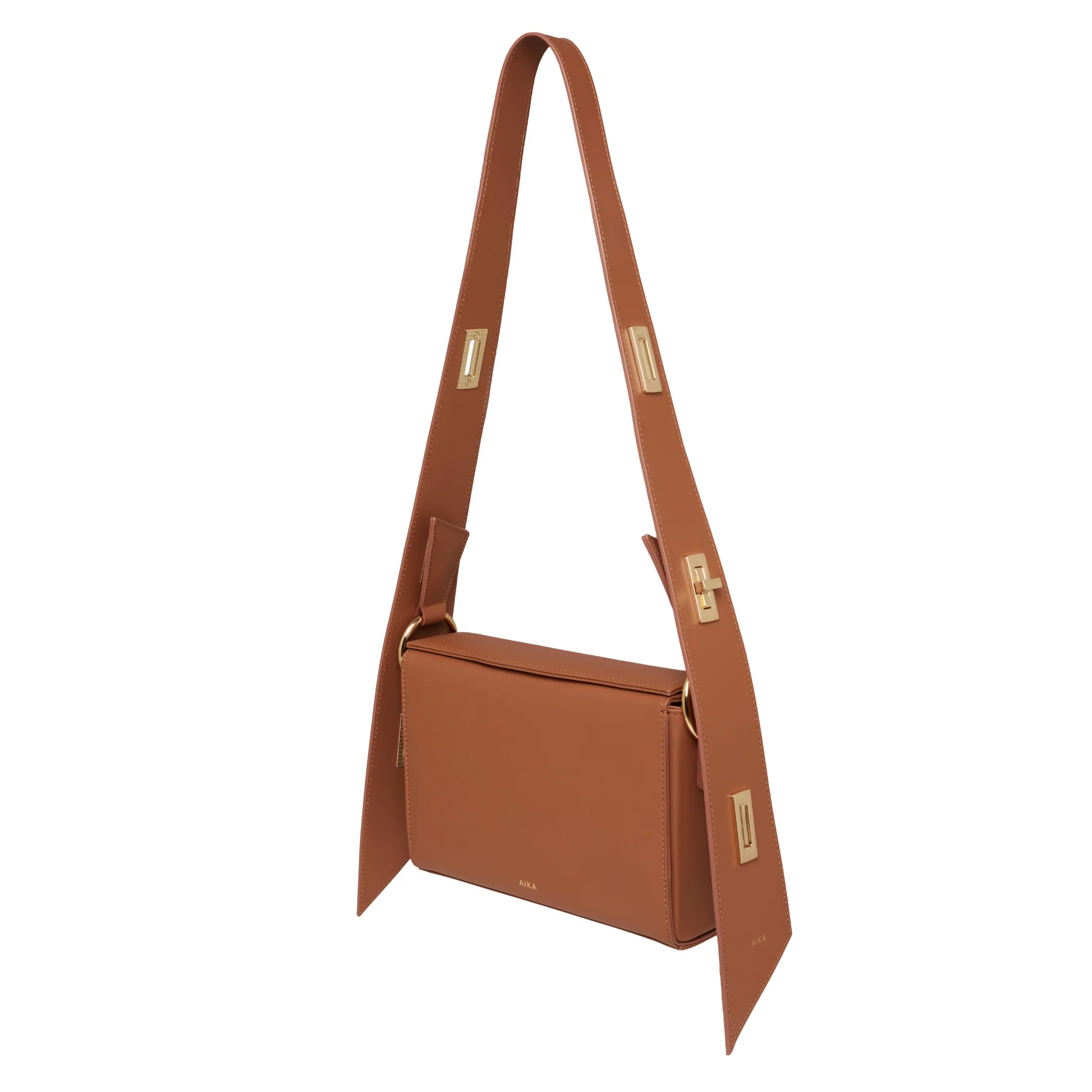 Aika Concept-Leather Istanbul Bag Tan-Omuz Çantası-2-milagron.live