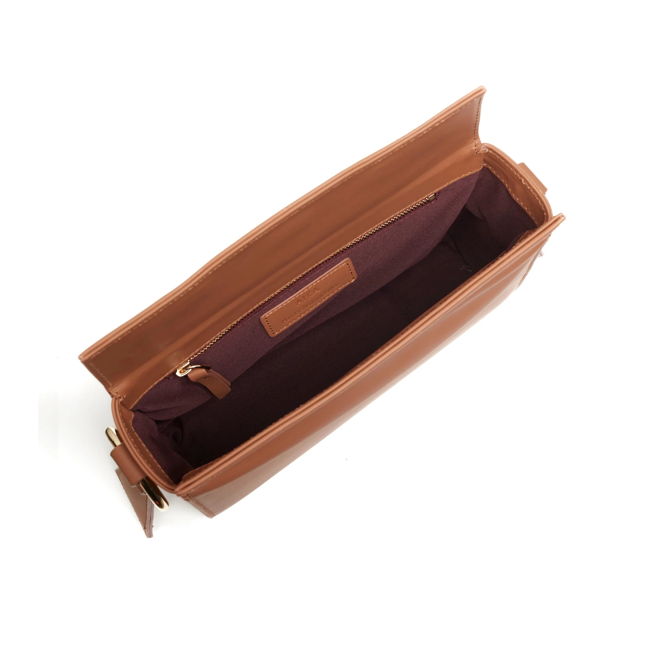 Aika Concept-Leather Istanbul Bag Tan-Omuz Çantası-3-milagron.live