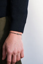 Aleyna Cebeci Jewelry-Arm In Arm Bileklik, Siyah Rodyum Kaplama Gümüş, Siyah Pırlanta-Bileklik-2-milagron.live