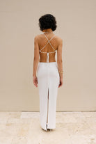 Alreves-Cielo Decollete Long Dress-Elbise-3-milagron.live