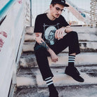 American Socks Back In Black I Mid High Unisex Çorap