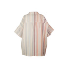 Ani Studio-Fern Oversized Striped Shirt Sand-Gömlek-2-milagron.live