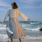 Ani Studio-Tyler Textured Wrap Long Kimono Citrus-Kimono-3-milagron.live