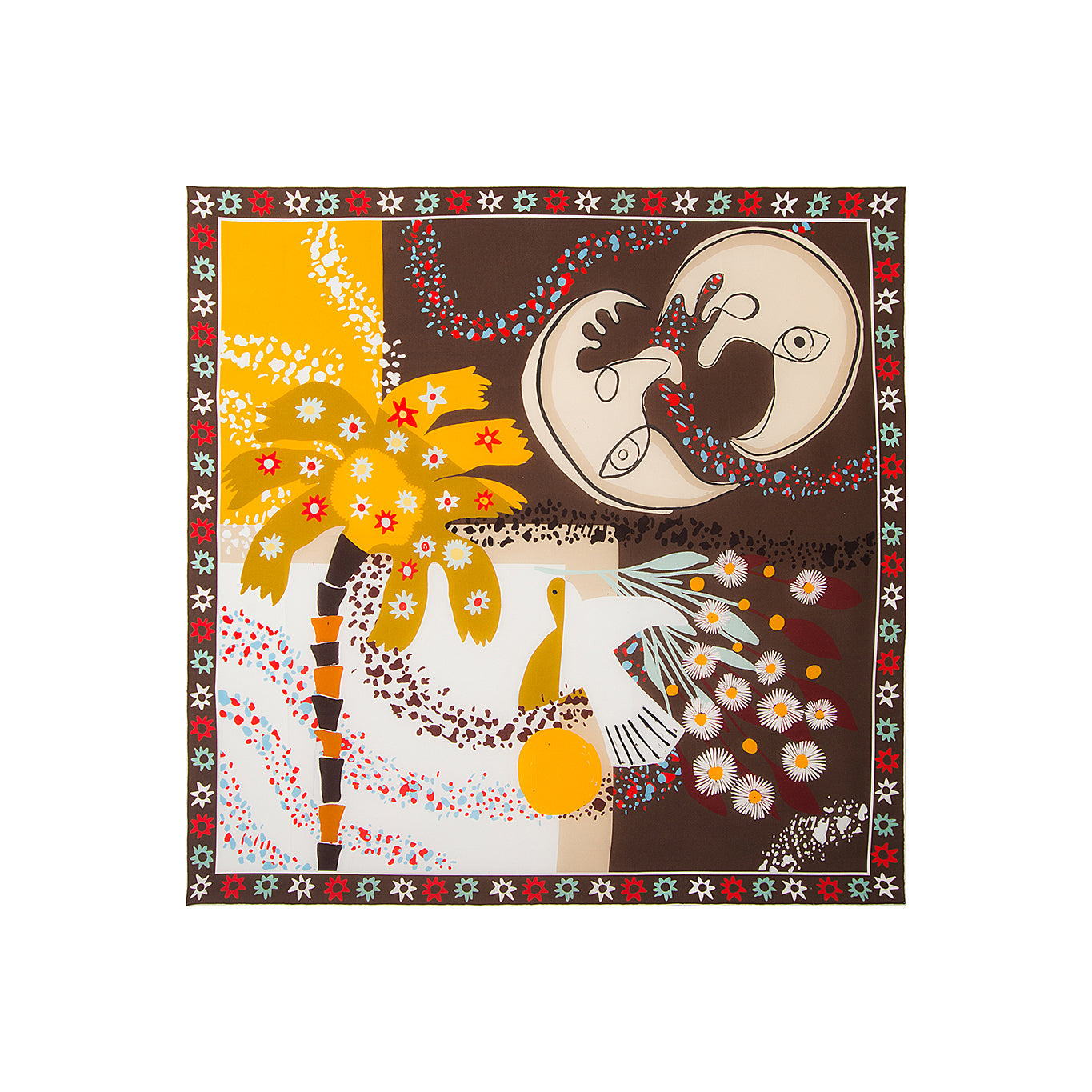 Ani Studio-Una Silk Printed Scarve-Eşarp-1-milagron.live
