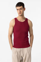 Antioch-Bordo Slim Fit Erkek Atlet-Atlet-1-milagron.live
